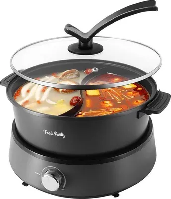 Image de Marmite électrique de 4 litres pour 6 personnes avec séparateur