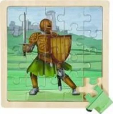 Produktbild von Wild Republic - 83434 - Rahmenpuzzle, Holz, Fußsoldat, 20 Teile, 20cm x 20cm, ab 3 Jahren