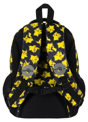Image de Sac à dos scolaire Pokemon Pikachu Majewski 16" avec 4 compartiments