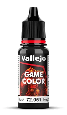 Immagine prodotto di Vernice acrilica Vallejo 72051 Nero 17ml Vernice per miniature