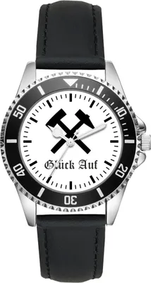 Produktbild von KIESENBERG Herren Armbanduhr Bergbau Kumpel Bergmann Ruhrpott Geschenk Fan Artikel Zubehör Analog Quartz Uhr L-1420