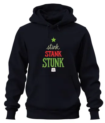 Produktbild von stink STANK STUNK Weihnachten Grinch Lustig Geschenk Hoodie Kapuzenpullover, Navy, L