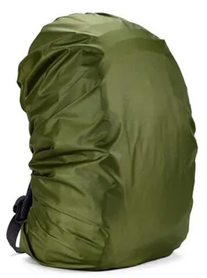 Produktbild von Rucksack Regenhülle wasserdicht, 20-80 Liter, grün, für Outdoor und Camping