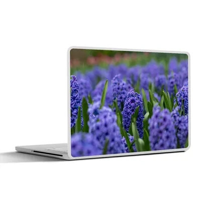 Produktbild von MuchoWow® Laptop Aufkleber Sticker Cover Hyazinthe - Blumen - Lila 30x22 cm - Laptop-Sticker