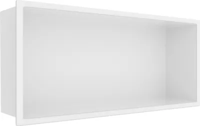 Produktbild von Półka wnękowa WALL-BOX ONE biała 45x20x10 cm, stal nierdzewna, wodoszczelna, elegancki design - BALNEO Sp. z o.o.