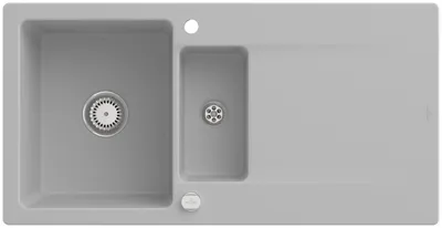 Produktbild von Villeroy & Boch Keramikspüle 333702SM, Siluet 60 R Einbauspüle - inkl.