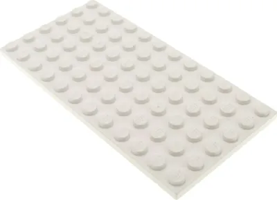Produktbild von 1x Lego Bau Platte 6x12 weiß Basic Grundplatte 7785 262 373 9699 4120020 3028