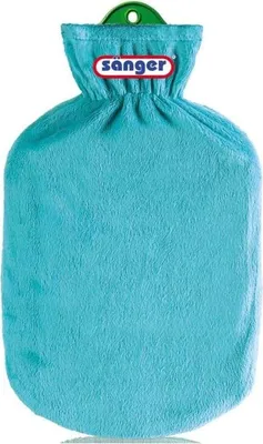 Produktbild von Sänger 2 Liter Wärmflasche Bettflasche Wärmeflasche Gummi Wärmekissen Strukturbezug