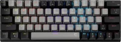 Image de Clavier mécanique WAKIZASHI 2 de White Shark Gaming, Red SW, disposition US, gris-noir (GK-002711V2)