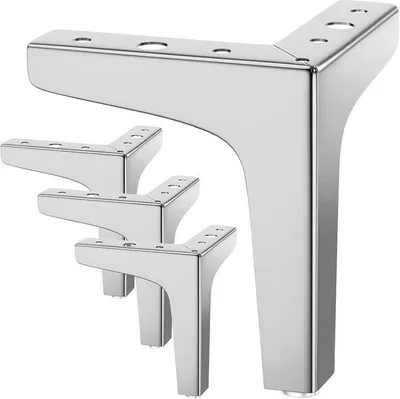 Produktbild von Silberne Metallbeine für Haarspülhilfen, 13 cm Länge