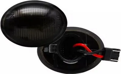 Obrázek produktu pro 2x LED boční blinkry v černé kouřové barvě SET pro Fiat 500 500C 500L