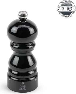 Produktbild von PEUGEOT Salzmühle PARIS 12cm Buchenholz Schwarz uSelect Zirkonia-Mahlwerk Gewürz