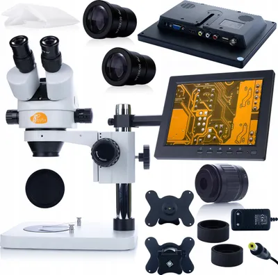 Obrázek produktu pro Rosfix Trinokulární Stereomikroskop Mercury pro MSMP-T-PS1 s 8palcovým Displejem