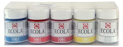 Produktbild von Bruynzeel Ecola, Blau, Karmin, Grün, Hellblau, Ocker, Pink, Weiß, Gelb, Gouache, Flüssigkeit, 16 ml, 10 Stück(e)