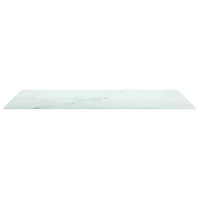 Obrázok produktu pre vidaXL Stolová doska biela 120x65 cm 8 mm tvrdené sklo mramorového vzhľadu
