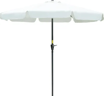 Produktbild von Outsunny Sonnenschirm Terrassenschirm Marktschirm Ø2,66 m UV-Schutz 50+ Gartenschirm 8 Rippen verstellbar Beige