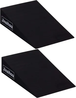 Produktbild von Famanu Antislip Squat Wedge Ramp - Helling Board für Dehnung von Waden und Beinen - Set von 2 Stück