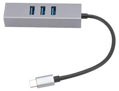 Zdjęcie produktu dla Profesjonalny, wydajny koncentrator danych USB-C z 4 portami, prędkość 5 Gb/s, 4 porty USB 3.0 – przeznaczony dla systemów Windows i Linux
