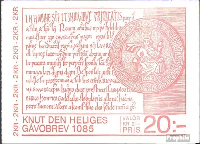 Produktbild von Briefmarken Schweden 1985 Mi MH106 (kompl.Ausg.) postfrisch König Knut IV.