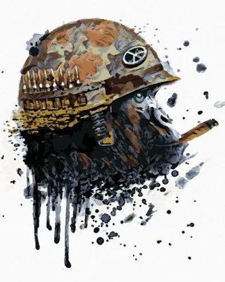 Produktbild von Zuty - Malen nach Zahlen - AFFENSOLDAT, 40x50 cm, ohne Keilrahmen