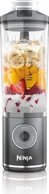 Image de Ninja BC251EUGY blender 0,57 L Mixeur portable Gris, Transparent
