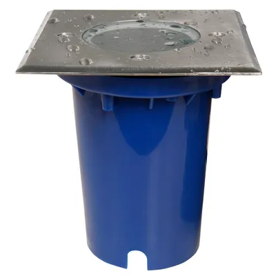 Produktbild von Bodeneinbauleuchte McShine "BL-12Q", GU10-Fassung, 120x120x125mm, mit 2 Eingängen, trittfest