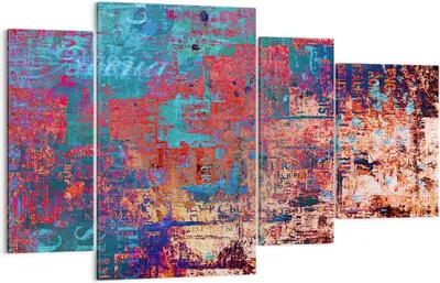 Produktbild von Bild auf Leinwand - Leinwandbild - Graffiti modern - 120x70cm - Wand Bild - Wanddeko - Wandbilder - Leinwanddruck - Bilder - Kunstdruck - Wanddekoration - Leinwand bilder - Wandkunst - DL120x70-3648