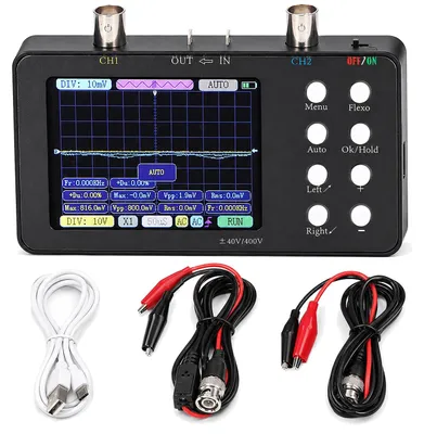 2-Kanal Digitaloszilloskop, 2 MHz, 3,2" LCD, 2500 mAh
