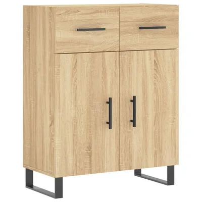 Zdjęcie produktu dla vidaXL Kredens dąb sonoma 69,5x34x90 cm Materiał drewnopochodny