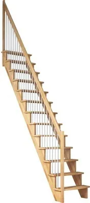 Produktbild von Pertura Wangentreppe Filia Buche Leimholz Ohne Setzstufen Seitenwange buche gerade 75 cm 12 Stufen / 13 Steigungen Stabg