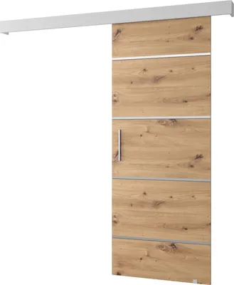 Produktbild von MEBLE KRYSPOL  Schiebetürsystem SALWADOR 4 mit Schienenabdeckung, Einbautüren, 90x204cm, Artisan