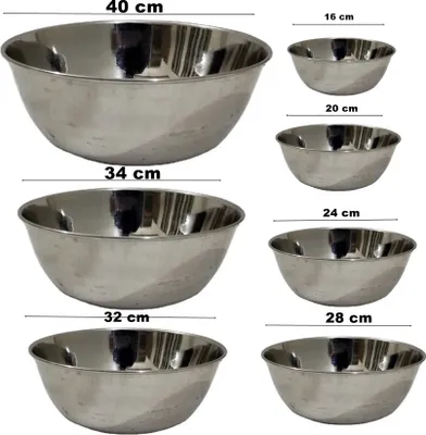 Produktbild von Edelstahl Schüssel Rührschüssel Küchenschüssel Ø 40 cm