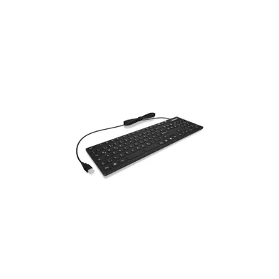 Produktbild von KeySonic KSK-8030 IN (FR) Industrietastatur, USB, wasserdicht IP 68, schwarz, Volle Größe (100%), Kabelgebunden, USB, AZERTY, Schwarz