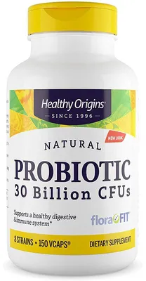 Produktbild von Probiotikum, Healthy Origins, 30 Milliarden lebende Organismen, 8 bioverfügbare Stämme, 150cps