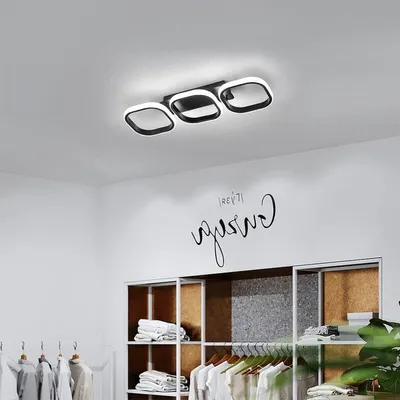 Produktbild von Deckenleuchten 33W Rechteckige Deckenlampe mit 3 Köpfen, Acryl, 6000K