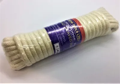 Baumwollseil 10 m x 8 mm – Wäscheleine für drinnen & draußen