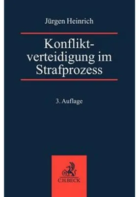 Produktbild von Konfliktverteidigung im Strafprozess