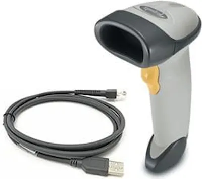 Produktbild von Motorola LS2208, Tragbares Barcodelesegerät, Laser, 100 Auslesungen/Sekunde, 650 nm, -65 - 65°, -60 - 60°
