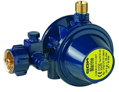 Produktbild von GOK Marineregler Typ EN61-DS Abgang 90°, Variante:30 mbar ohne Manometer