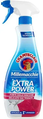 A spray bottle of Chante Clair stain remover.