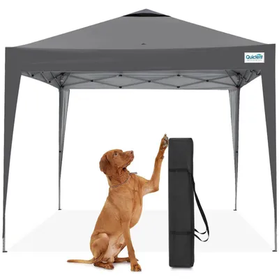 Produktbild von Faltpavillon 3x3m wasserdicht, Pop-Up Partyzelt, Gartenpavillon, UV-Schutz 50+, Stahlrahmen Grau