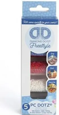 Obrázek produktu pro DIAMOND DOTZ® Příslušenství pro diamantové malování ve volném stylu, kulatá diamantová mozaika