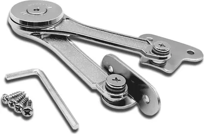 Produktbild von Deckelstutzscharnier, 2er Set, Zinklegierung Für Küchenschränke & Spielzeugkisten