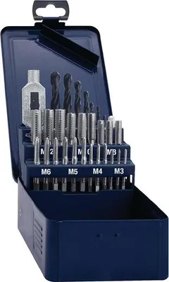 Produktbild von Gewindebohrer-Satz DIN 352 M3-M12 29 teilig HSS