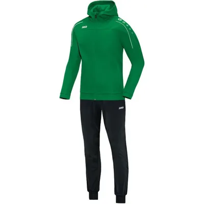 Produktbild von JAKO Unisex Trainingsanzug Polyester Classico mit Kapuze, Farbe:sportgrün, Größe:M