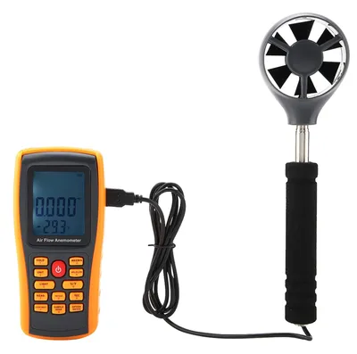 Zdjęcie produktu dla Cyfrowy anemometr LCD GM8902+ do pomiaru prędkości wiatru i przepływu powietrza