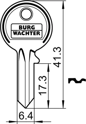 Produktbild von Burg-Wächter Rohling Rohling 10 R 4010