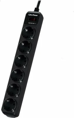 Zdjęcie produktu dla CyberPower B0620SC0-DE ochrona przeciwprzepięciowa Czarny 6 x gniazdo sieciowe 200 - 250 V 1,8 m