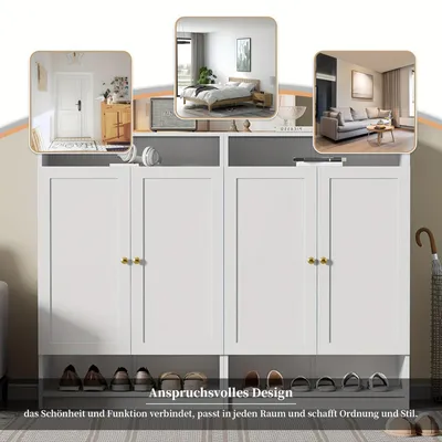 Image de Armoire à chaussures - Rangement à chaussures - Petite armoire à chaussures - Rangement pour chaussures - Meuble à chaussures - Moderne