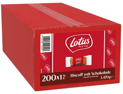 Produktbild von Lotus Biscoff mit Schokolade 200er
